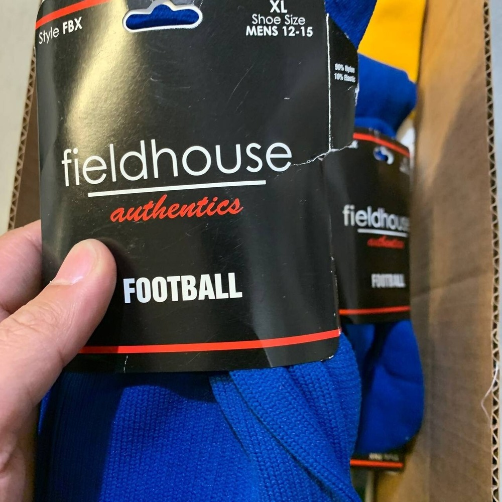 Football Socks High Athletics XL Blue Men's Fieldhouse